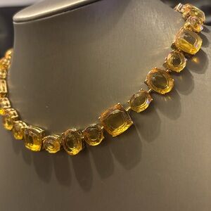 Banana Republic Vintage Collar Necklace with Topaz Cabochons